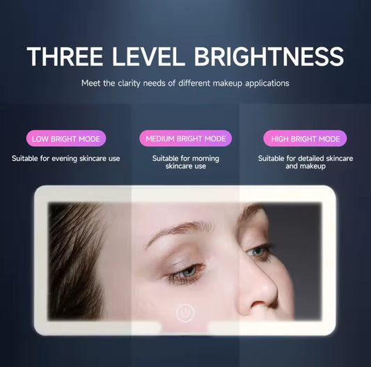 LED Zonneklep Spiegel – 3 Lichtstanden & Touch Control