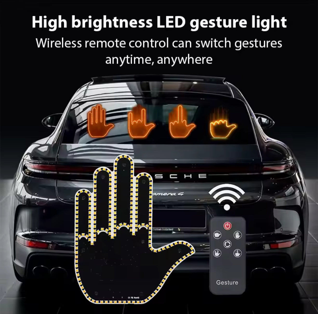 LED Handgebaren Licht – Interactieve Autoverlichting met Afstandsbediening