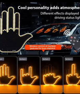 LED Handgebaren Licht – Interactieve Autoverlichting met Afstandsbediening
