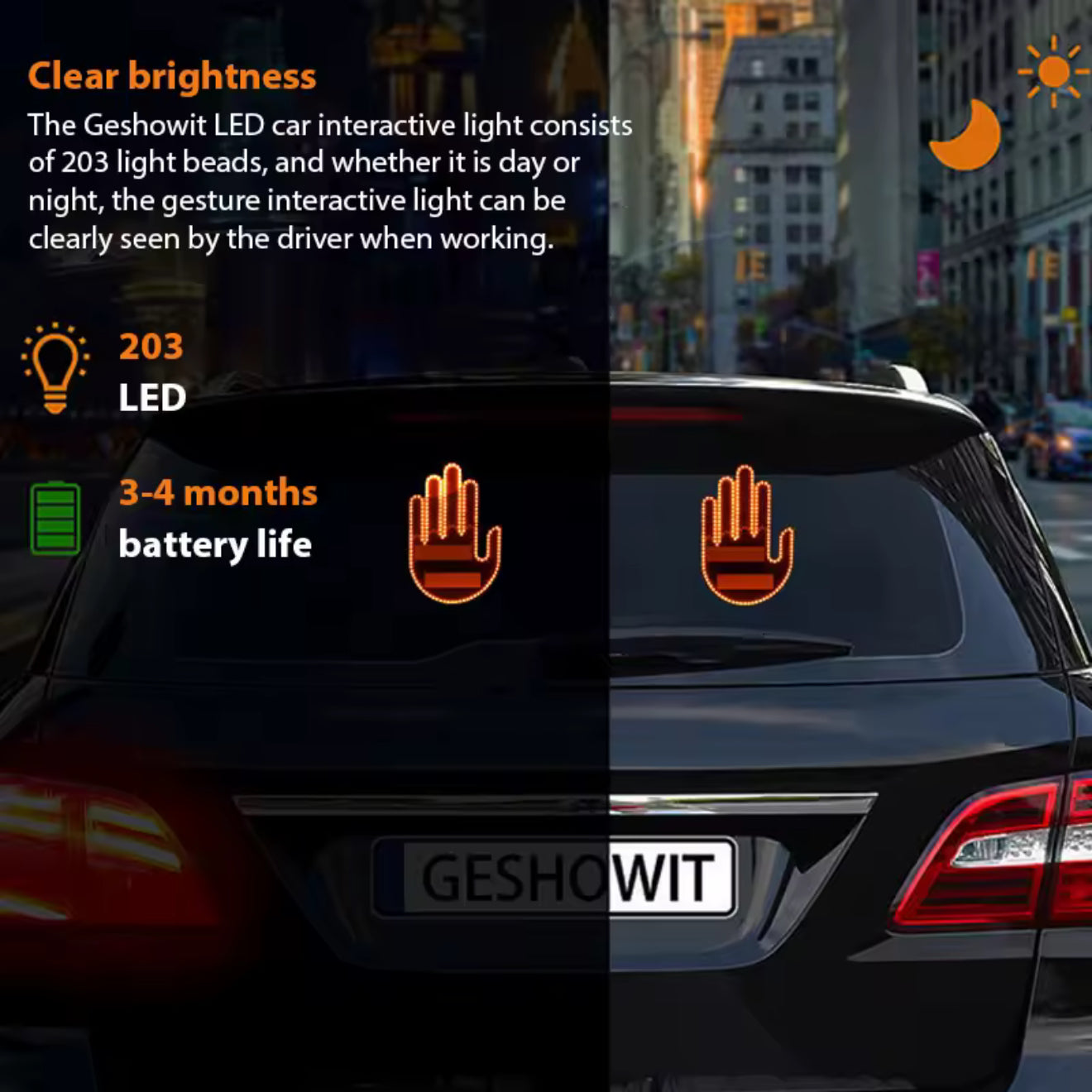 LED Handgebaren Licht – Interactieve Autoverlichting met Afstandsbediening