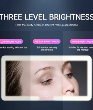 LED Zonneklep Spiegel – 3 Lichtstanden & Touch Control