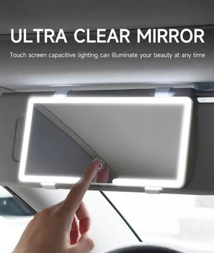 LED Zonneklep Spiegel – 3 Lichtstanden & Touch Control