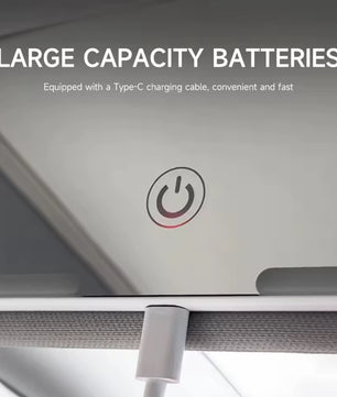 LED Zonneklep Spiegel – 3 Lichtstanden & Touch Control