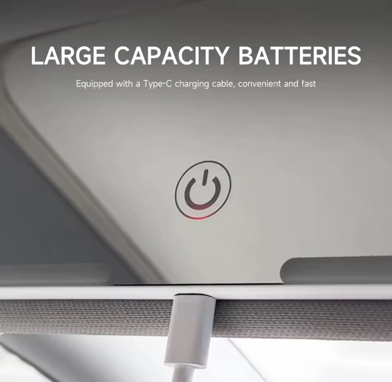 LED Zonneklep Spiegel – 3 Lichtstanden & Touch Control